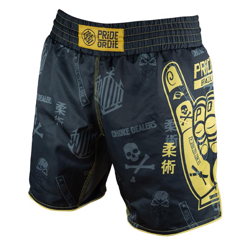 Pride Or Die HANG LOOSE MMA Shorts - Black